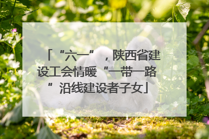 “六一”，陕西省建设工会情暖“一带一路”沿线建设者子女