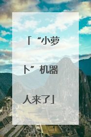 “小萝卜”机器人来了