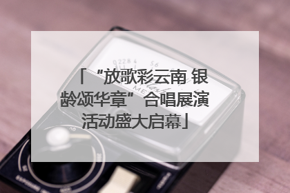 “放歌彩云南 银龄颂华章”合唱展演活动盛大启幕