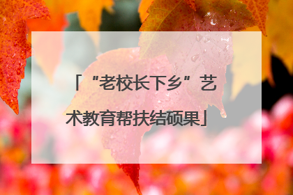 “老校长下乡”艺术教育帮扶结硕果