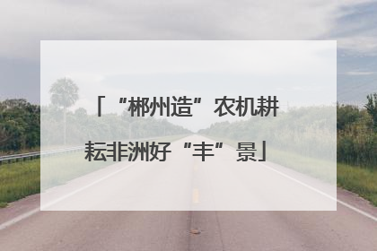 “郴州造”农机耕耘非洲好“丰”景