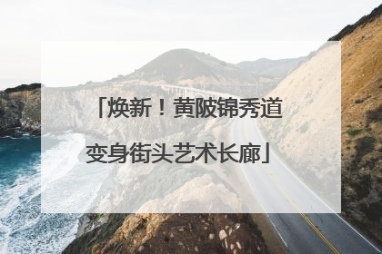 焕新！黄陂锦秀道变身街头艺术长廊