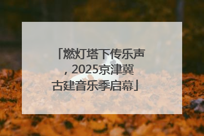 燃灯塔下传乐声，2025京津冀古建音乐季启幕