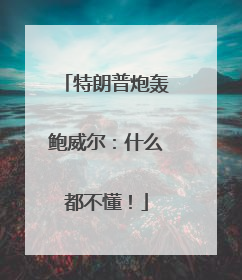 特朗普炮轰鲍威尔：什么都不懂！