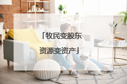 牧民变股东 资源变资产