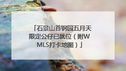 石景山首钢园五月天限定公仔已就位（附WMLS打卡地图）
