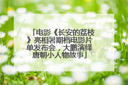 电影《长安的荔枝》亮相暑期档电影片单发布会，大鹏演绎唐朝小人物故事
