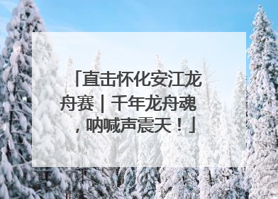 直击怀化安江龙舟赛｜千年龙舟魂，呐喊声震天！