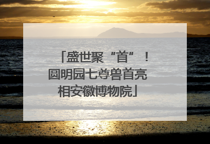 盛世聚“首”！圆明园七尊兽首亮相安徽博物院