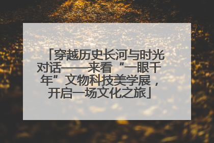 穿越历史长河与时光对话——来看“一眼千年”文物科技美学展，开启一场文化之旅
