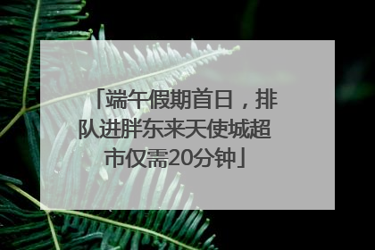 端午假期首日，排队进胖东来天使城超市仅需20分钟