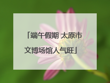 端午假期 太原市文博场馆人气旺
