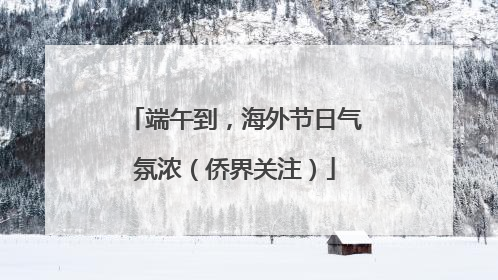 端午到，海外节日气氛浓（侨界关注）