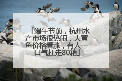 端午节前，杭州水产市场很热闹，大黄鱼价格看涨，有人一口气扛走80箱