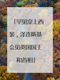 罕见穿上西装，泽连斯基会见英国国王和首相