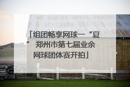 组团畅享网球一“夏” 郑州市第七届业余网球团体赛开拍
