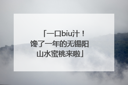 一口biu汁！馋了一年的无锡阳山水蜜桃来啦