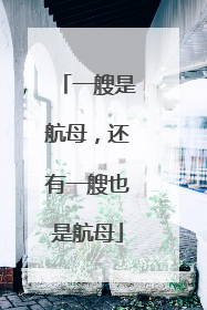 一艘是航母，还有一艘也是航母