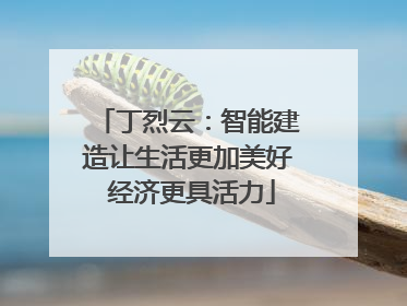 丁烈云：智能建造让生活更加美好 经济更具活力
