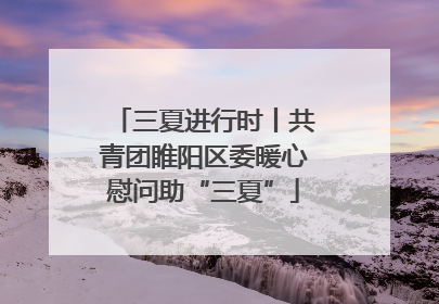 三夏进行时丨共青团睢阳区委暖心慰问助“三夏”