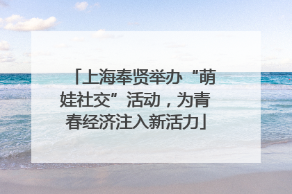 上海奉贤举办“萌娃社交”活动，为青春经济注入新活力