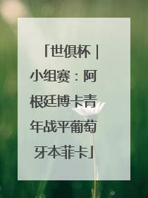 世俱杯｜小组赛：阿根廷博卡青年战平葡萄牙本菲卡