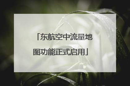 东航空中流量地图功能正式启用