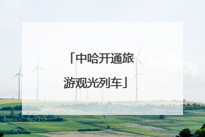 中哈开通旅游观光列车