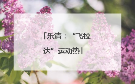 乐清：“飞拉达”运动热