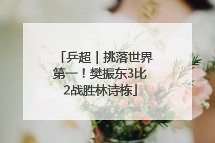 乒超｜挑落世界第一！樊振东3比2战胜林诗栋