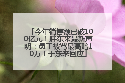 今年销售额已破100亿元！胖东来最新声明：员工被骂最高赔10万！于东来回应