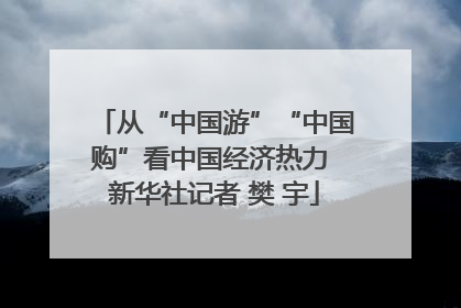 从“中国游”“中国购”看中国经济热力 新华社记者 樊 宇