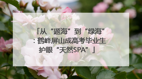 从“题海”到“绿海”：鹤峰屏山成高考毕业生护眼“天然SPA”