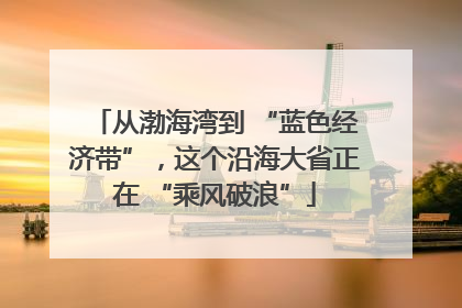 从渤海湾到 “蓝色经济带”，这个沿海大省正在 “乘风破浪”