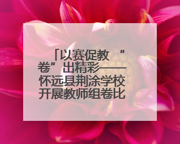 以赛促教 “卷”出精彩——怀远县荆涂学校开展教师组卷比赛活动