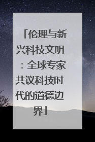 伦理与新兴科技文明：全球专家共议科技时代的道德边界