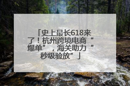 史上最长618来了！杭州跨境电商“爆单”，海关助力“秒级验放”