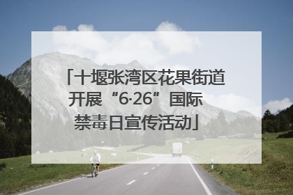 十堰张湾区花果街道开展“6·26”国际禁毒日宣传活动