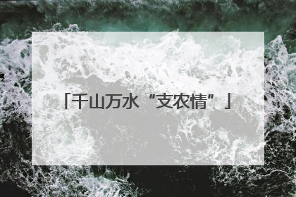 千山万水“支农情”