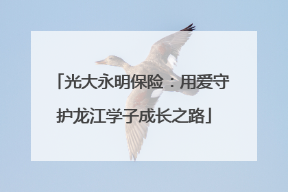 光大永明保险：用爱守护龙江学子成长之路