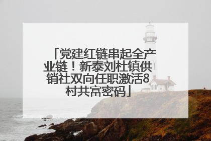 党建红链串起全产业链！新泰刘杜镇供销社双向任职激活8村共富密码