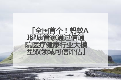 全国首个！蚂蚁AI健康管家通过信通院医疗健康行业大模型双领域可信评估