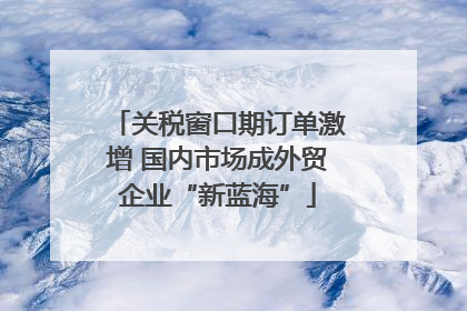 关税窗口期订单激增 国内市场成外贸企业“新蓝海”