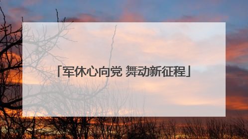 军休心向党 舞动新征程
