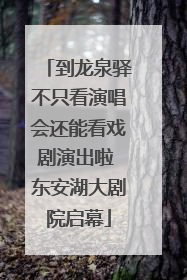 到龙泉驿不只看演唱会还能看戏剧演出啦 东安湖大剧院启幕