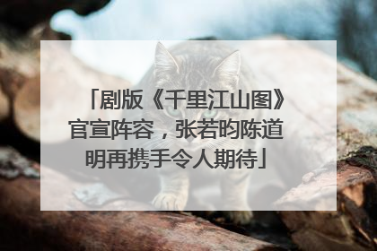 剧版《千里江山图》官宣阵容，张若昀陈道明再携手令人期待