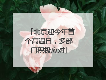 北京迎今年首个高温日，多部门积极应对