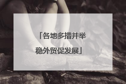 各地多措并举稳外贸促发展