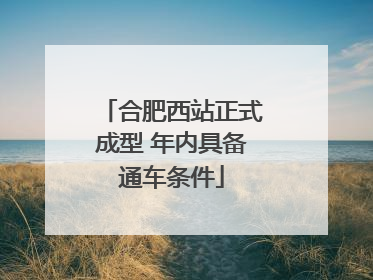 合肥西站正式成型 年内具备通车条件