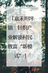 嘉禾坦坪镇：针织产业解锁村民致富“新模式”